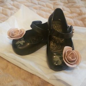 Mini Melissa Beauty and the Beast shoes sz5